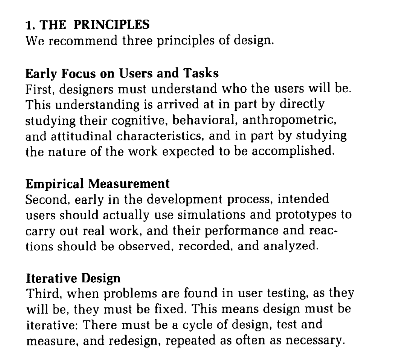 Gould and Lewis, Three Principles of Design, March 1985